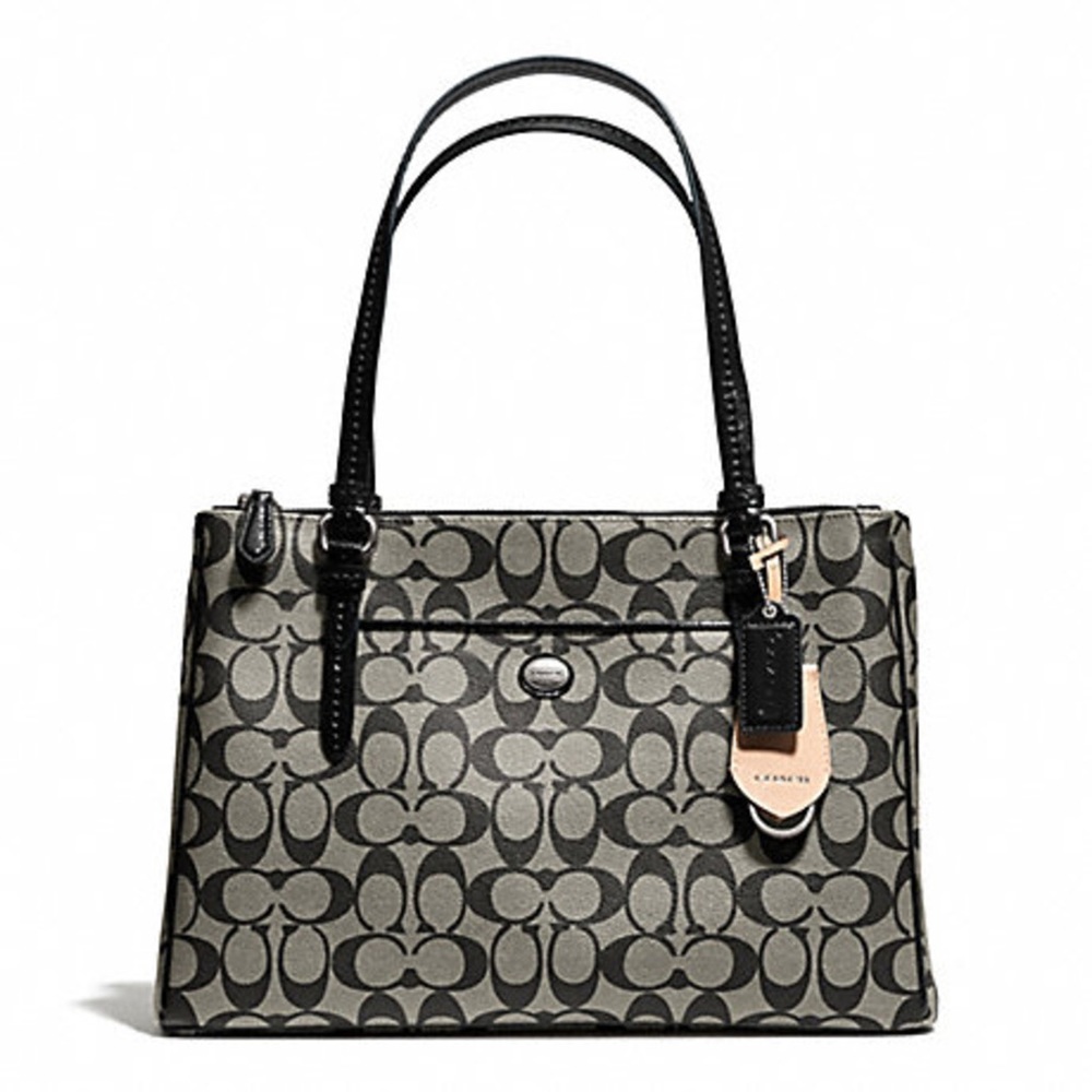 New w/Tag PEYTON Black SIGNATURE JORDAN 2 ZIP CARRYALL F24603 Below $378 Retail